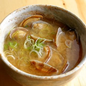 Clam miso soup