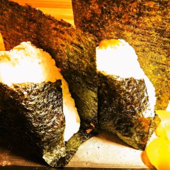 Onigiri (miso, salmon, plum)