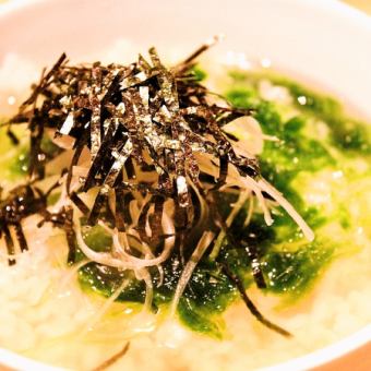 Ochazuke (salmon, plum, seaweed)