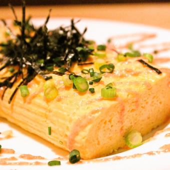 Mentaiko rolled omelet