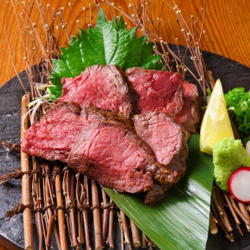 厳選和牛炙り～ゆずポン酢/厳選和牛梅肉和え