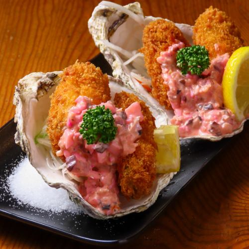 広島産牡蠣フライ～自家製タルタルソース