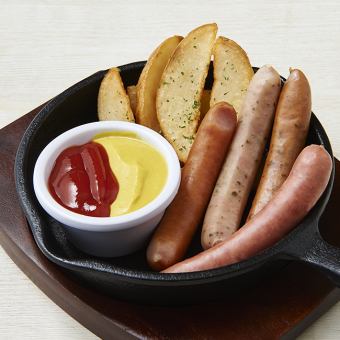 4 kinds of grilled sausages