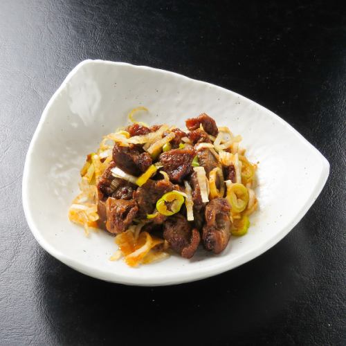 砂肝ねぎラー油和え