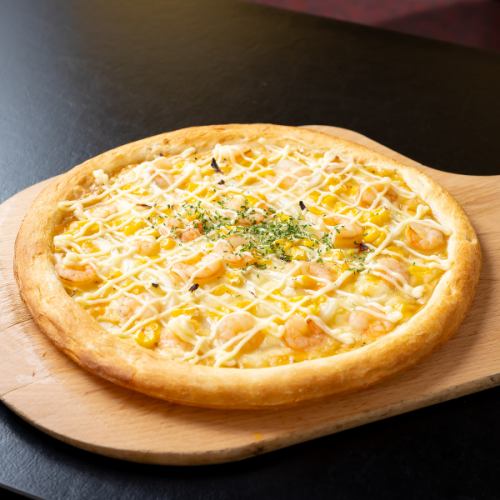 エビマヨコーンピザ