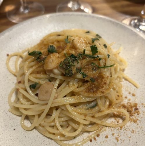 サルディーニャ風ボッタルガ（からすみ）のペペロンチーノパスタ