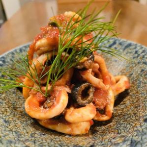 真イカのシチリア風煮込み