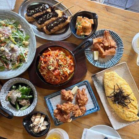 【2H食べ飲み放題】料理50種＋ドリンク100種が食べ飲み放題！おつまみからメインまで！3,800円