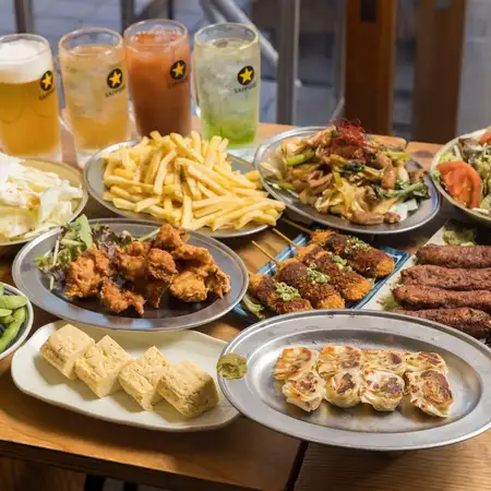 [Perfect for Company Parties] Miso Katsu and Chicken Wings! 11 Dishes ○ A Satisfying American Course <2-Hour All-You-Can-Drink Included: ¥4,300>