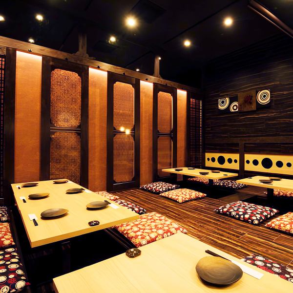 木のぬくもりが落ち着く、明るく清潔感のある店内♪プライベート感のある半個室のお席は少人数から大宴会まで様々なシーンにご利用いただけます♪最大20名様まで対応しております♪<忘年会・新年会・宴会・団体様歓迎>