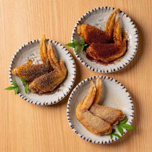 某有名店より大ぶり！【白・黒・赤】秘伝手羽先の唐揚げ