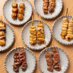 もも/ねぎま/皮/つくね/砂肝/ぼんじり/心(ハツ)