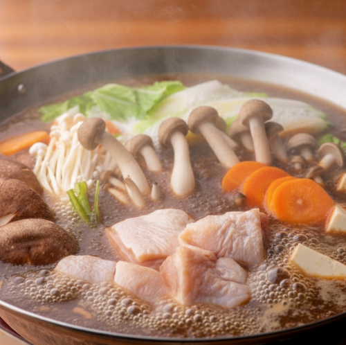 名古屋コーチン八丁味噌鍋の旨味