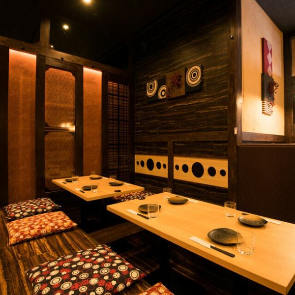 掘りごたつ席・プライベート個室など、ご利用人数に合わせたお席をご用意いたします！気の知れた仲間内だけで楽しめるのが魅力。落ち着きの和情緒美個室空間で、ランチパーティ・打ち上げ・ママパパ会などにどうぞ。＜歓迎会・送別会・宴会・団体様歓迎＞