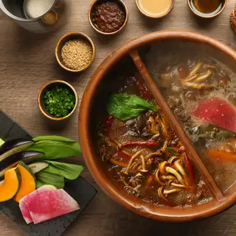 2h飲放題付お手軽♪火鍋しゃぶしゃぶや本格中華料理◎火ノコース4500円全9品【女子会・忘年会】