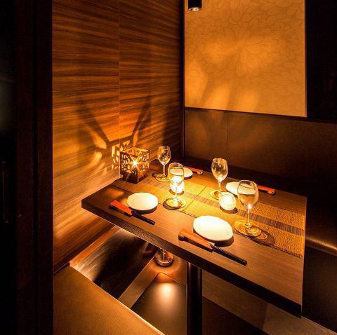 We offer a variety of seats from private rooms for 2 to 4 people ♪