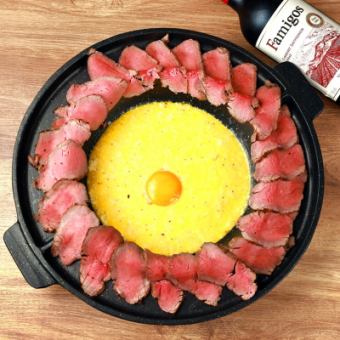 3時間飲み放題★お肉をチーズとご堪能『肉ボナーラ＆和牛ステーキコース』10品4,980円⇒3,980円