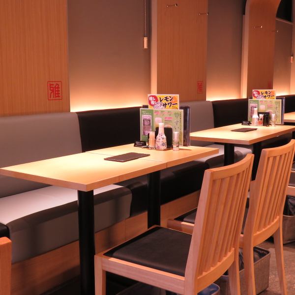 Also for small and medium-sized banquets ◎ In addition to counter seats, table seats are also available.It can be used for various occasions such as small banquets with friends and colleagues at the company ♪ We also accept reservations for consultation.Please feel free to contact us!