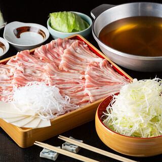 2h飲み放題付《博多葱しゃぶコース》魚市場直送厳選6点盛りと博多葱しゃぶ鍋を含む全7品5,500円