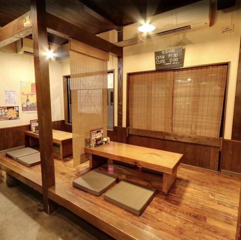 All seating is tatami mat style.You can relax and unwind.