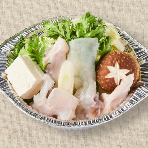 Fugu restaurant's small tetchiri hotpot (cookable as is! Fugu chiri hotpot)