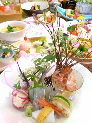 [Available on the day! Limited to 2 groups per day, Kaiseki plan in a private room] May "May Sunny Day Pleasure Kaiseki" 11 dishes 7920 yen