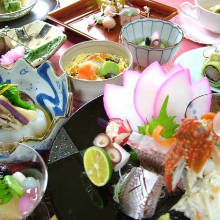 [Available on the day! Kaiseki plan in a private room] March: "Spring-colored Kaiseki" 8 dishes for 6,270 yen