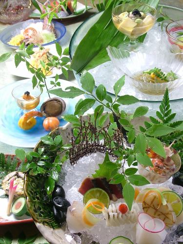 [Available on the day! Limited to 2 groups per day, Kaiseki plan in a private room] June "Moonlight Kaiseki in the Clouds" 9 dishes 8,800 yen
