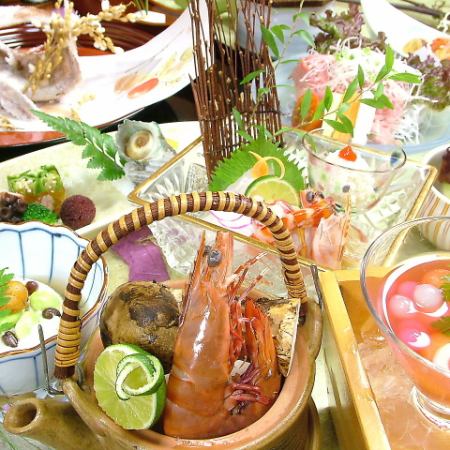 [Available on the day! Limited to two groups per day, private room kaiseki plan] September "Setouchi Irotoritsuki Kaiseki" 10 dishes 8,800 yen