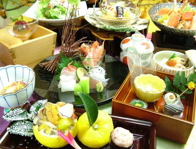  【当日OK!個室懐石プラン】1月『新春の雪花懐石』9品　7700円