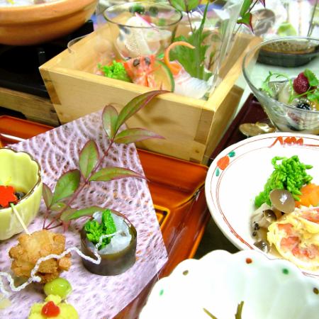 【当日OK!個室で懐石プラン】1月『迎春の振舞い懐石』8品6600円