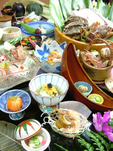  【当日OK！1日2組限定・個室で懐石プラン】1月『霜花の冬景色懐石』10品 8800円