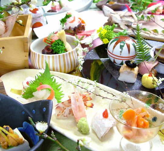 [Available on the day! Private Kaiseki Plan] March "Hana Mizuki's Spring Kaiseki" 9 dishes 7,700 yen