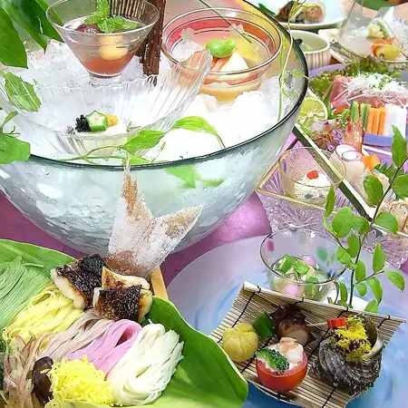 [Same-day reservations accepted! Limited to 2 groups per day - Kaiseki course in a private room] August 'Sweet and Delicious Kaiseki' 10 dishes 8800 yen
