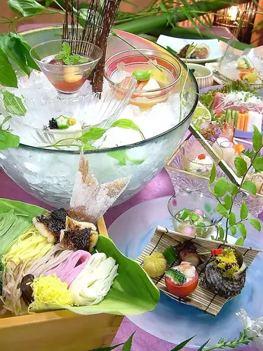 [Same-day reservations accepted! Limited to 2 groups per day - Kaiseki course in a private room] August 'Sweet and Delicious Kaiseki' 10 dishes 8800 yen