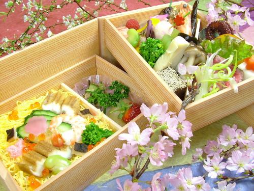 [Luxury two-stage kaiseki bento] 3630 yen (tax included) * Orders for 2 people ~