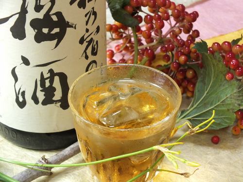 If you are not good at sake, plum wine service ♪