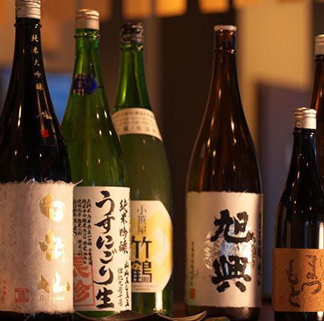 常時25種類の日本酒を用意