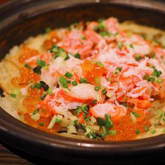 ズワイ蟹といくらご飯