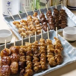 焼き鳥盛り合せ 5本