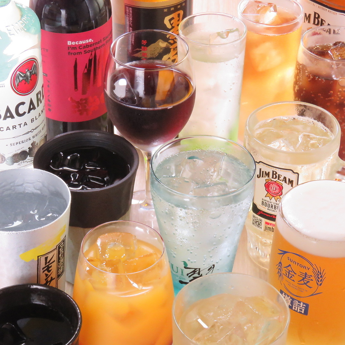 急な飲み会や2軒目利用に◎日～木限定！単品飲み放題2000円♪
