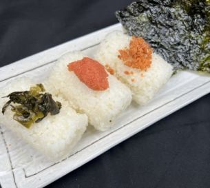 Ochazuke / rice ball with Korean paste each