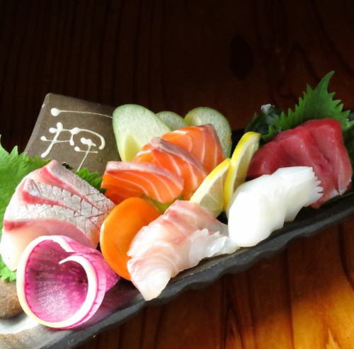Banshu pre-caught fresh fish sashimi platter 5 kinds