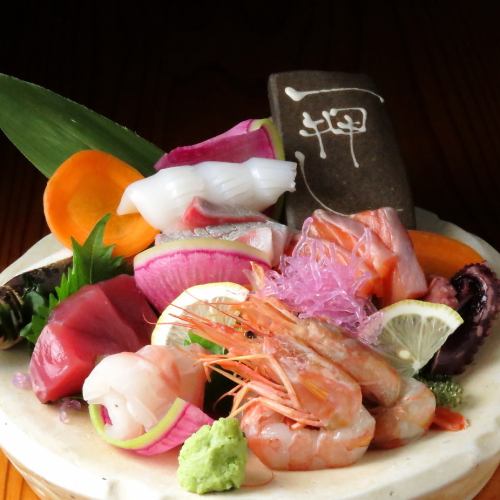 Banshu pre-caught fresh fish sashimi platter 7 kinds
