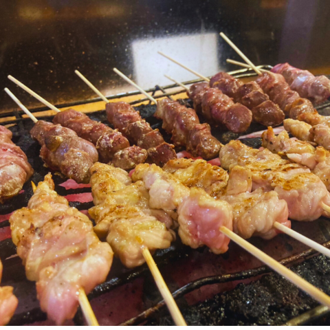 絶品！注文率100％!?焼き鳥盛合せ