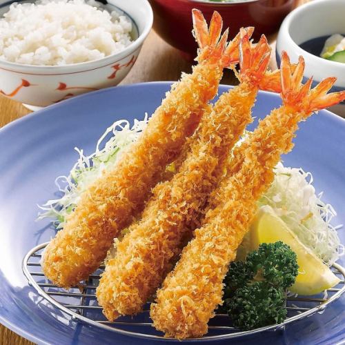 【海老フライ定食】