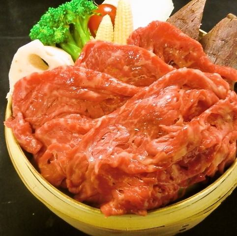 阿波牛と旬野菜のセイロ