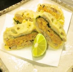 阿波尾鶏 レンコンはさみ揚げ