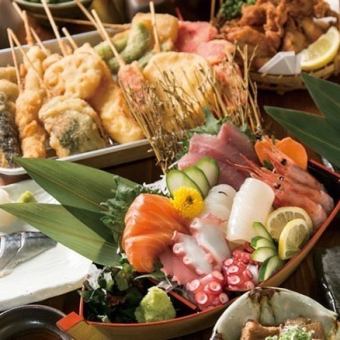 【大阪満腹コース】全11品＋飲み放題付　5380円（税込）