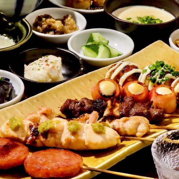 一品料理や創作串焼きなど、お酒のおつまみにもぴったりなお料理が盛りだくさんです！